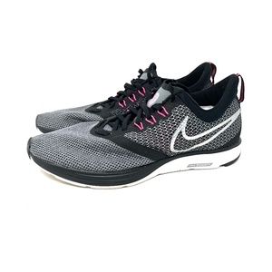 Nike Zoom Strike Mesh Running Shoes Womens Size 9 AJ0188-005 Gray Sneakers